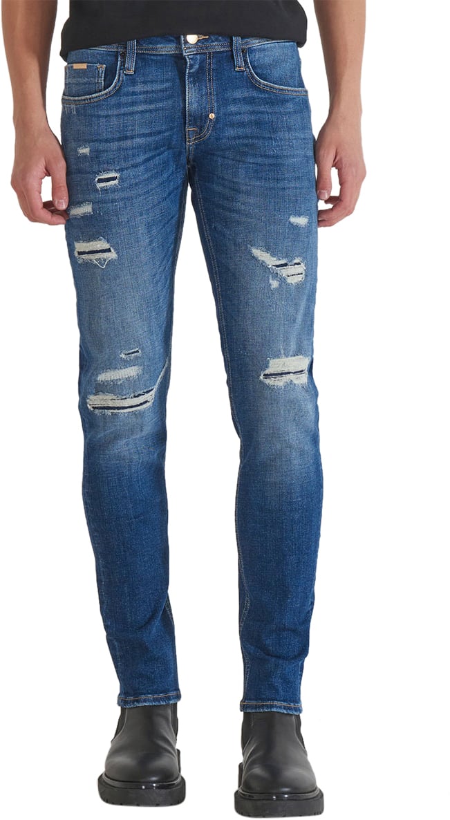 Antony Morato Antony Morato Ozzy Tapered Fit Vintage Gold Blauw