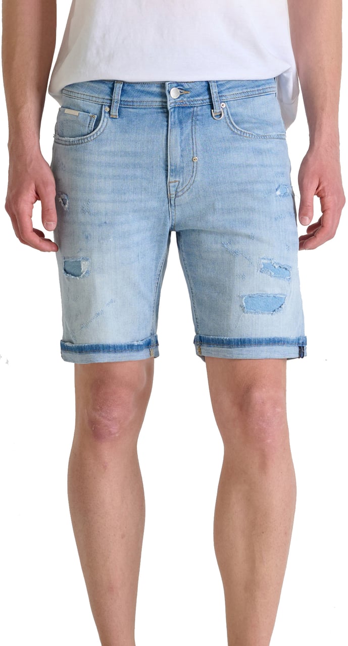 Antony Morato Antony Morato Randy Short Skinny Fit Repaird Blauw