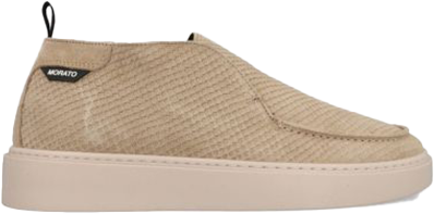 Antony Morato Antony Morato Sneaker Brunt In Suede Reptile Texturized Beige