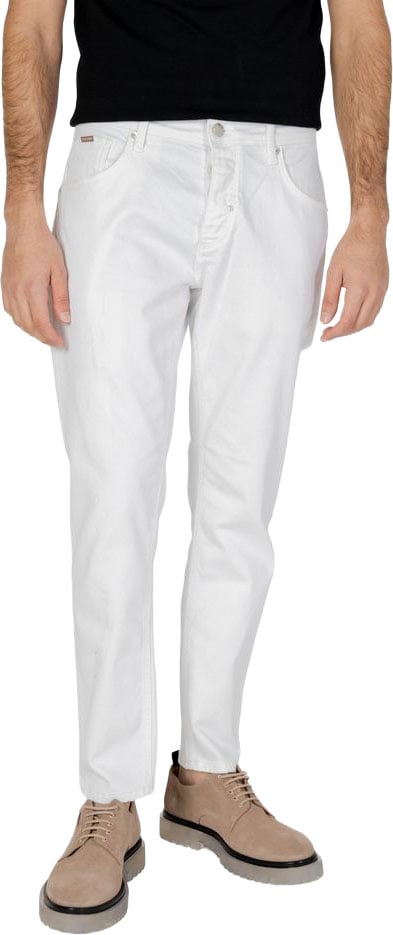 Antony Morato White Cotton Skinny Jeans Wit