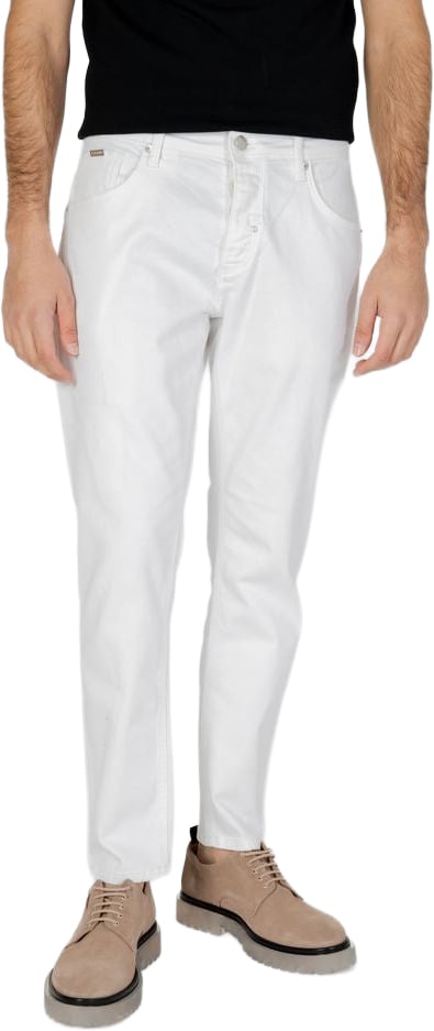 Antony Morato White Cotton Skinny Jeans Wit