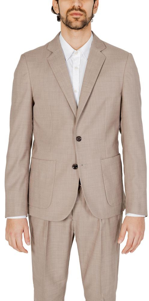 Antony Morato Beige Polyester Blazer Beige