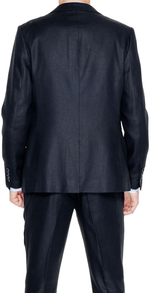 Antony Morato Black Linen Blazer Zwart