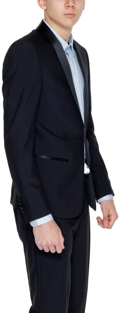Antony Morato Black Polyester Blazer Zwart