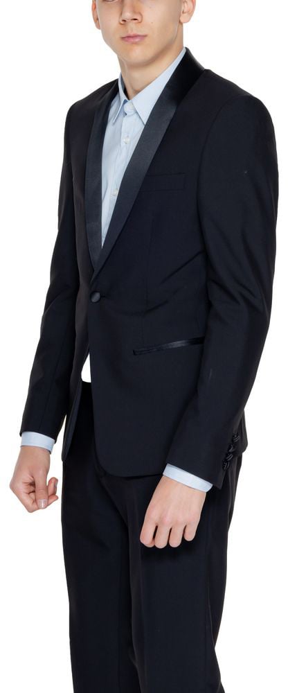Antony Morato Black Polyester Blazer Zwart