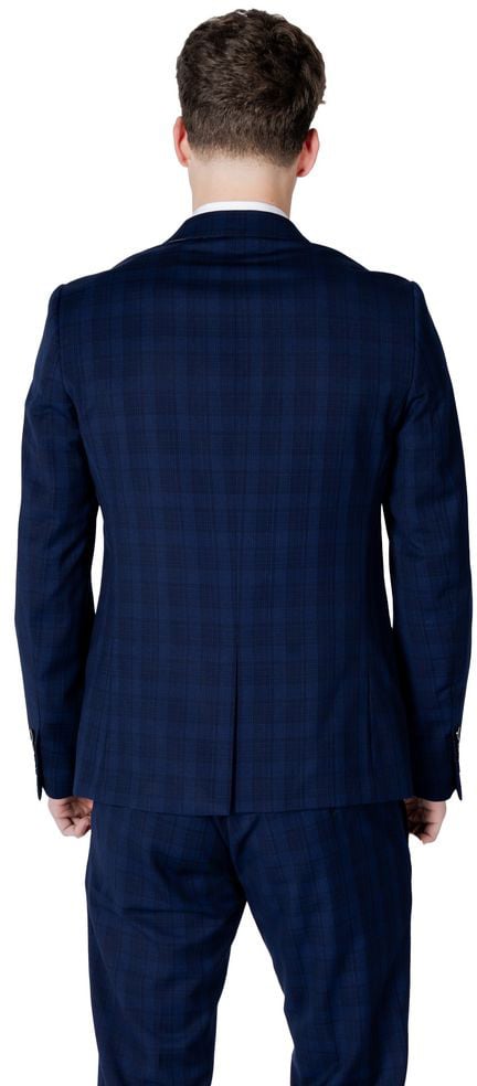 Antony Morato Blue Polyester Blazer Blauw