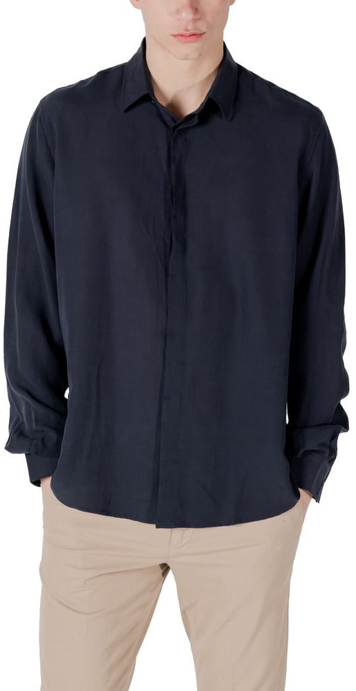 Antony Morato Blue Lyocell Clothing Blauw
