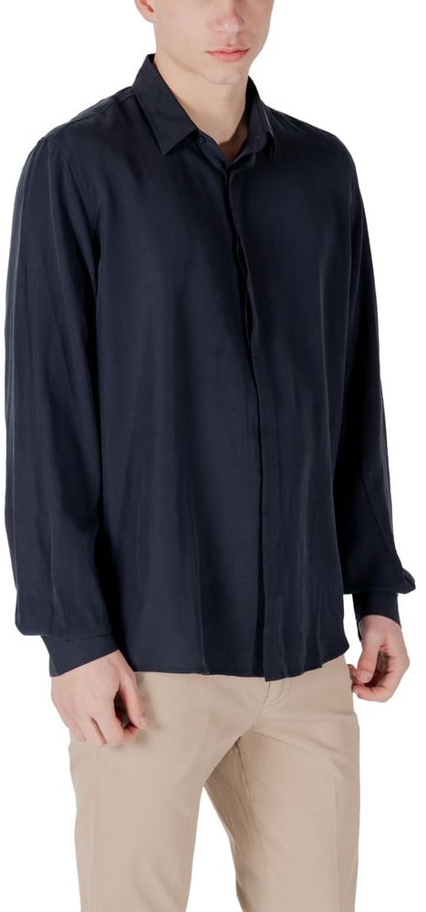 Antony Morato Blue Lyocell Clothing Blauw