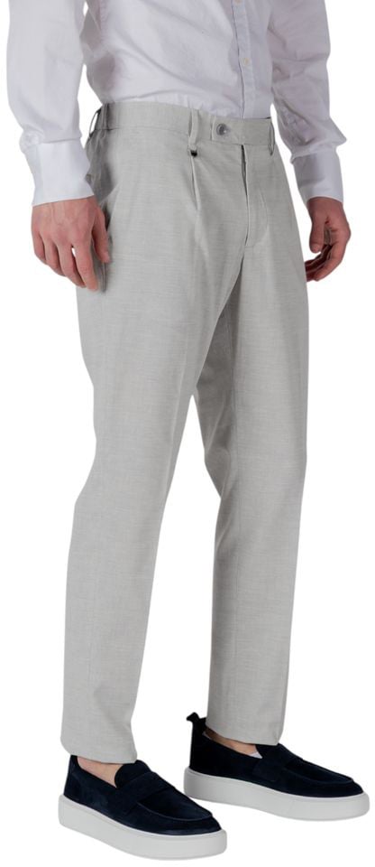 Antony Morato Gray Polyester Dress Pants Grijs