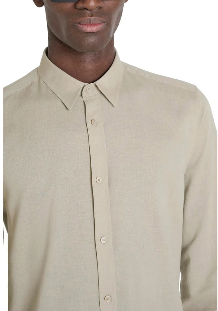 Antony Morato Beige Cotton Shirt Beige