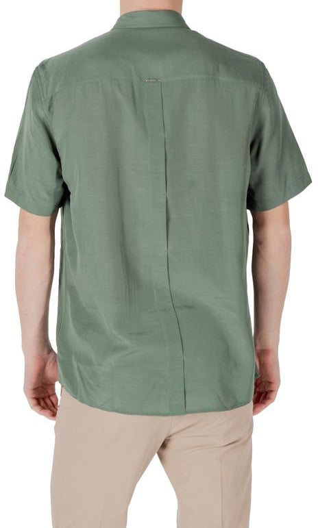Antony Morato Bicolor Lyocell Shortsleeve Shirt Groen