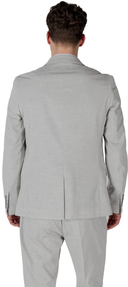 Antony Morato Gray Polyester Blazer Grijs