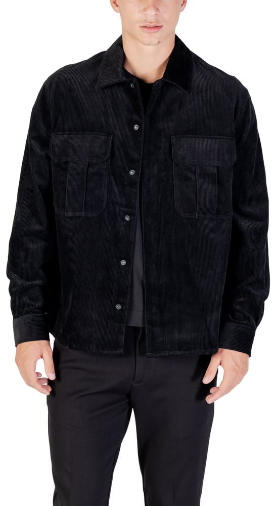 Antony Morato Black Cotton Shirt Zwart