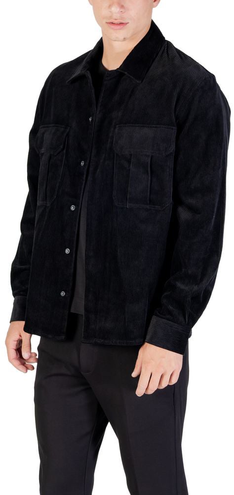 Antony Morato Black Cotton Shirt Zwart