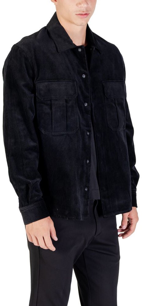 Antony Morato Black Cotton Shirt Zwart