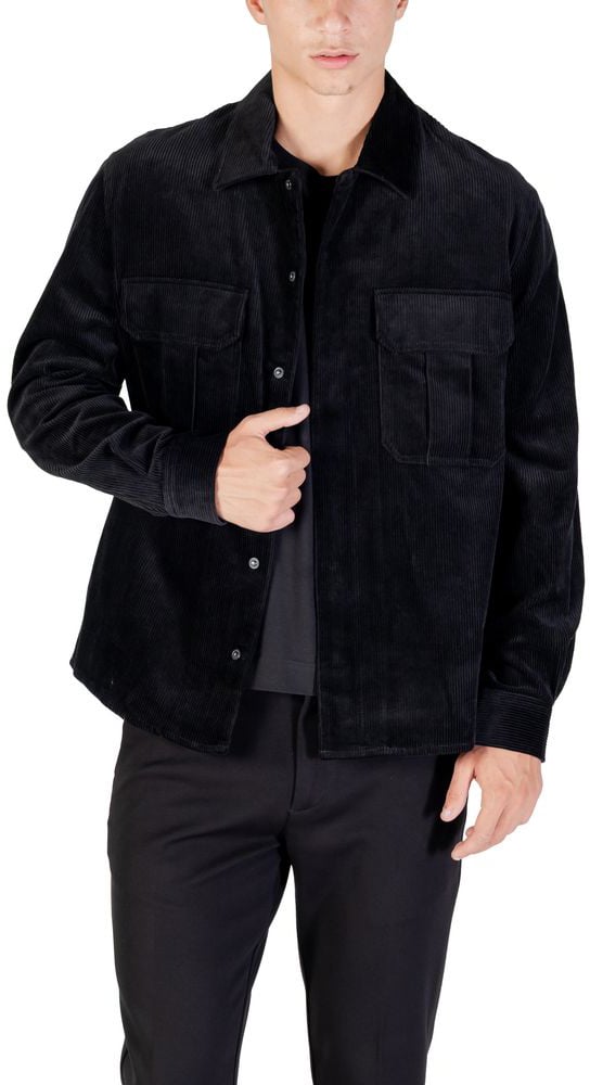 Antony Morato Black Cotton Shirt Zwart