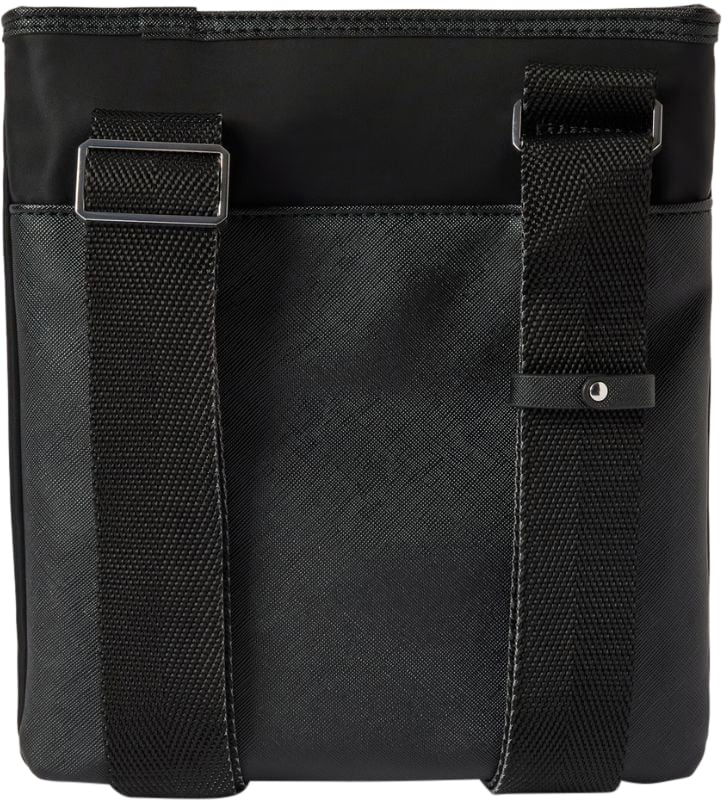 Antony Morato Antony Morato Schoudertas Hammered Faux Leather Black Zwart