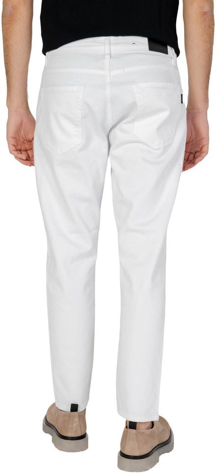 Antony Morato White Cotton Skinny Jeans Wit