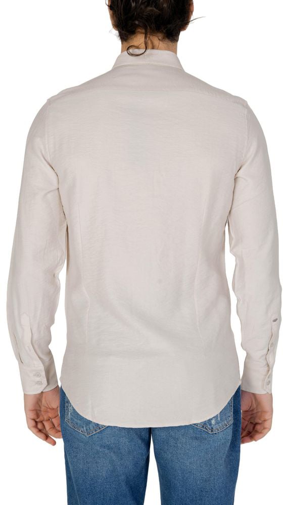 Antony Morato Beige Viscose Dress Shirt Beige