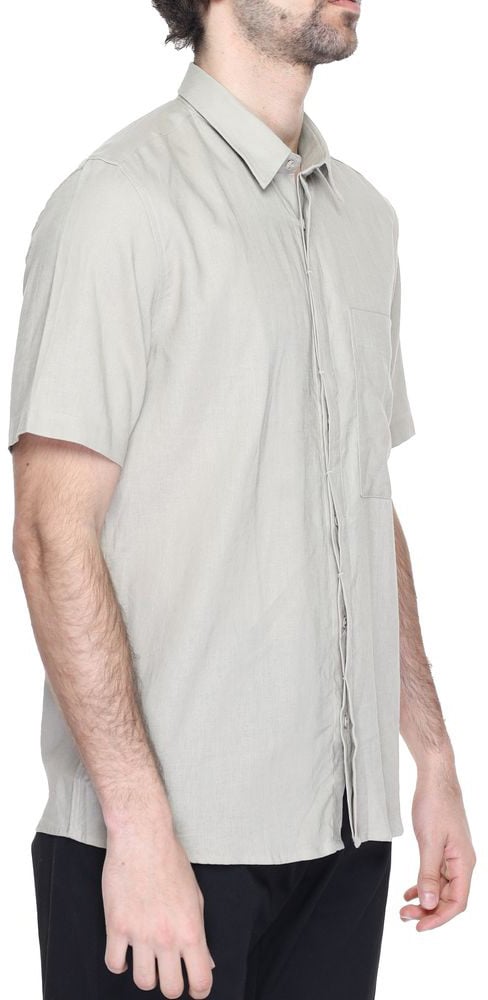 Antony Morato Beige Linen Shortsleeve Shirt Beige