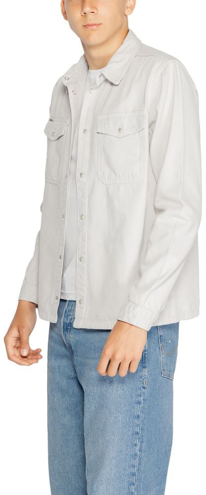 Antony Morato Gray Cotton Dress Shirt Beige