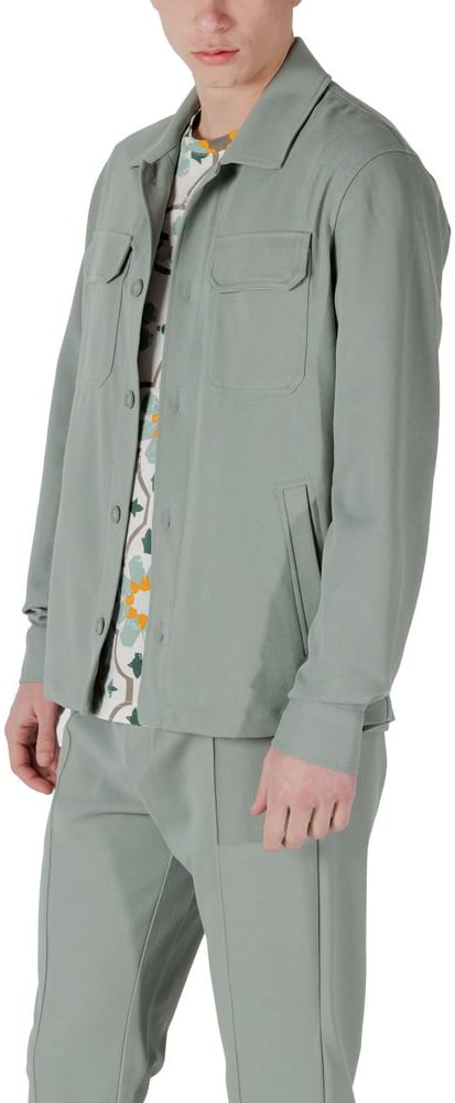 Antony Morato Bicolor Polyester Coat Groen