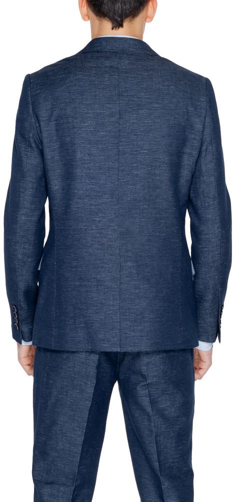 Antony Morato Blue Cotton Blazer Blauw