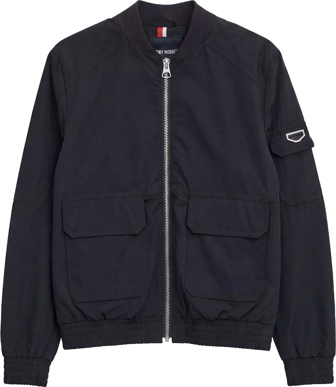 Antony Morato COAT REGULAR FIT WITH PLATE ON SLEEVE Zwart