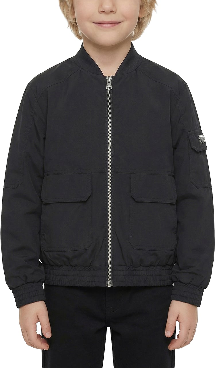 Antony Morato COAT REGULAR FIT WITH PLATE ON SLEEVE Zwart