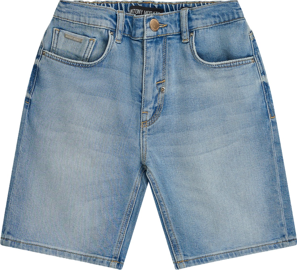 Antony Morato SHORT DENIM LIAM RELAXED FIT IN SOFT STRETCH BLUE DENIM Blauw