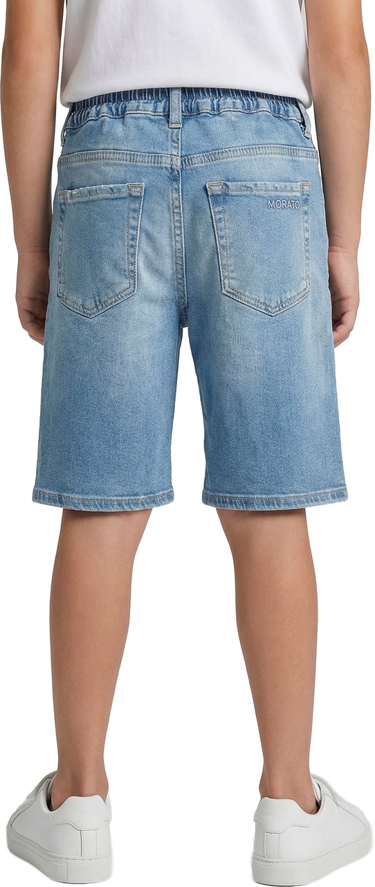 Antony Morato SHORT DENIM LIAM RELAXED FIT IN SOFT STRETCH BLUE DENIM Blauw