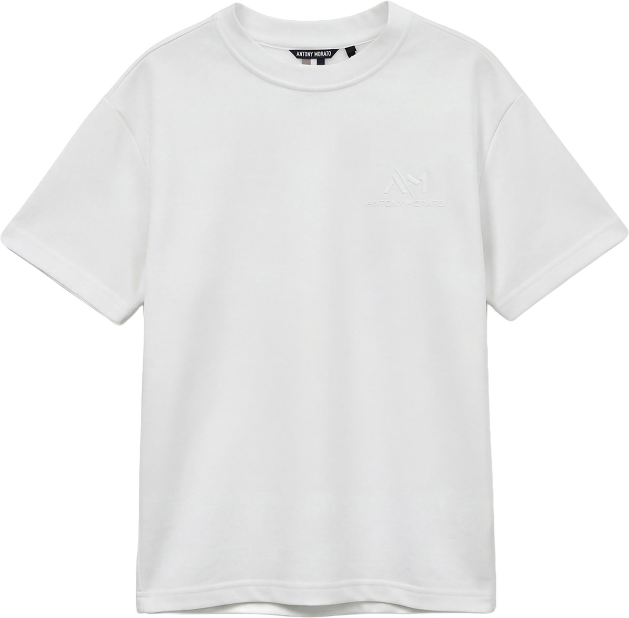 Antony Morato SWEATSHIRT RELAXED FIT WITH FOAM LOGO PRINT Beige