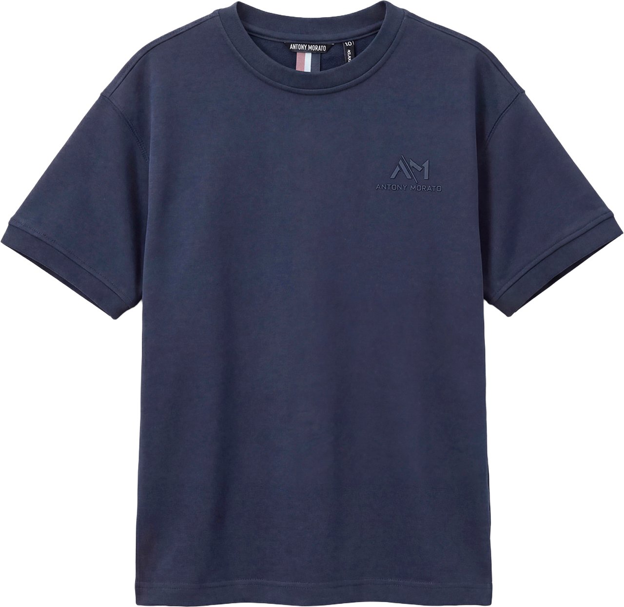 Antony Morato SWEATSHIRT RELAXED FIT WITH FOAM LOGO PRINT Blauw