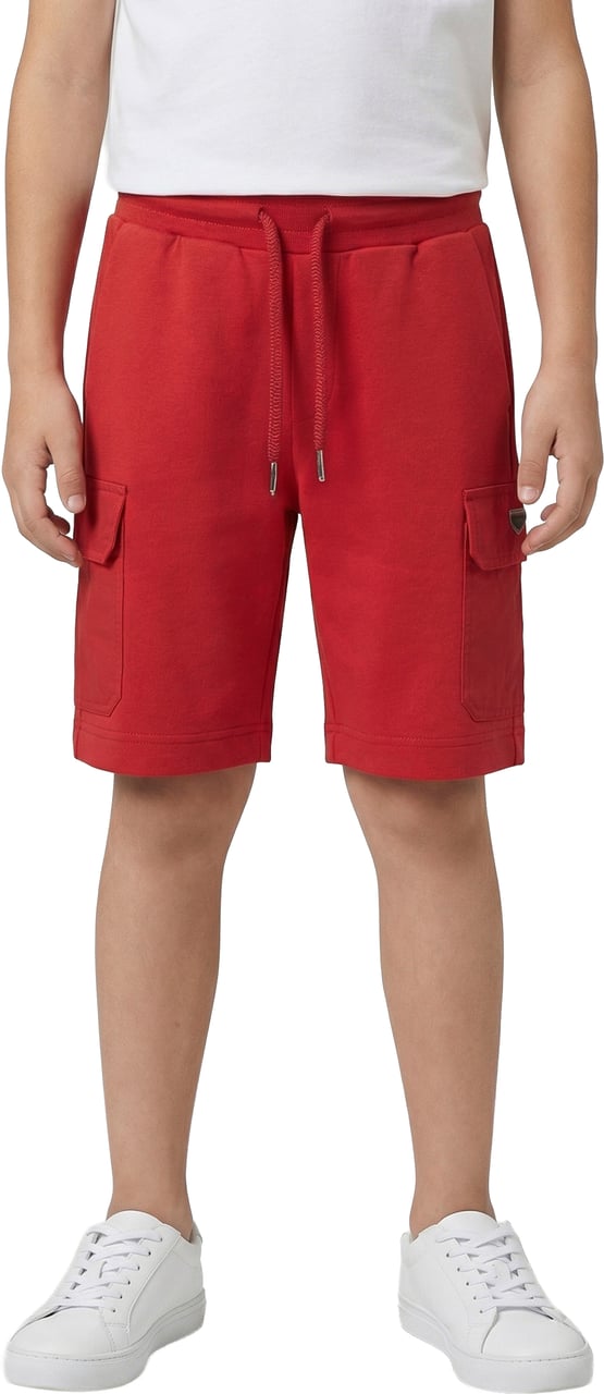 Antony Morato FLEECE SHORTS WITH METAL PLATE. Rood