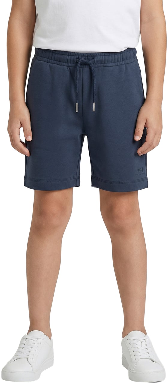 Antony Morato SHORTS REGULAR FIT WITH FOAM LOGO PRINT. Blauw