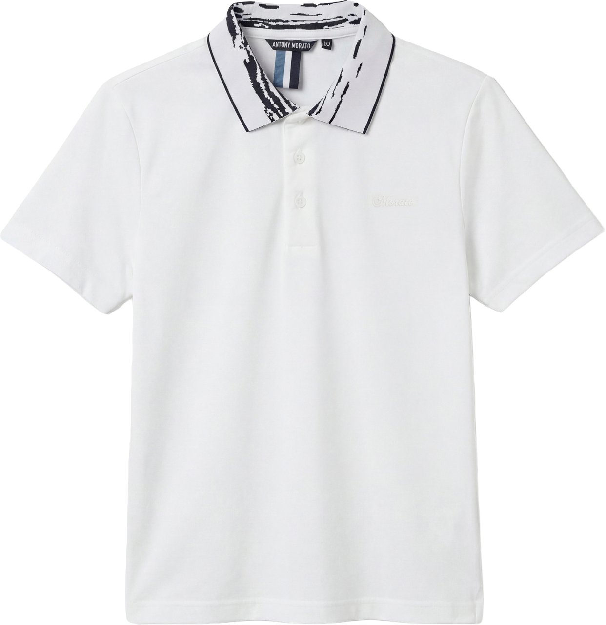 Antony Morato POLO REGULAR FIT IN PRINTED MERCERIZED PIQUE' COTTON FABRIC Beige