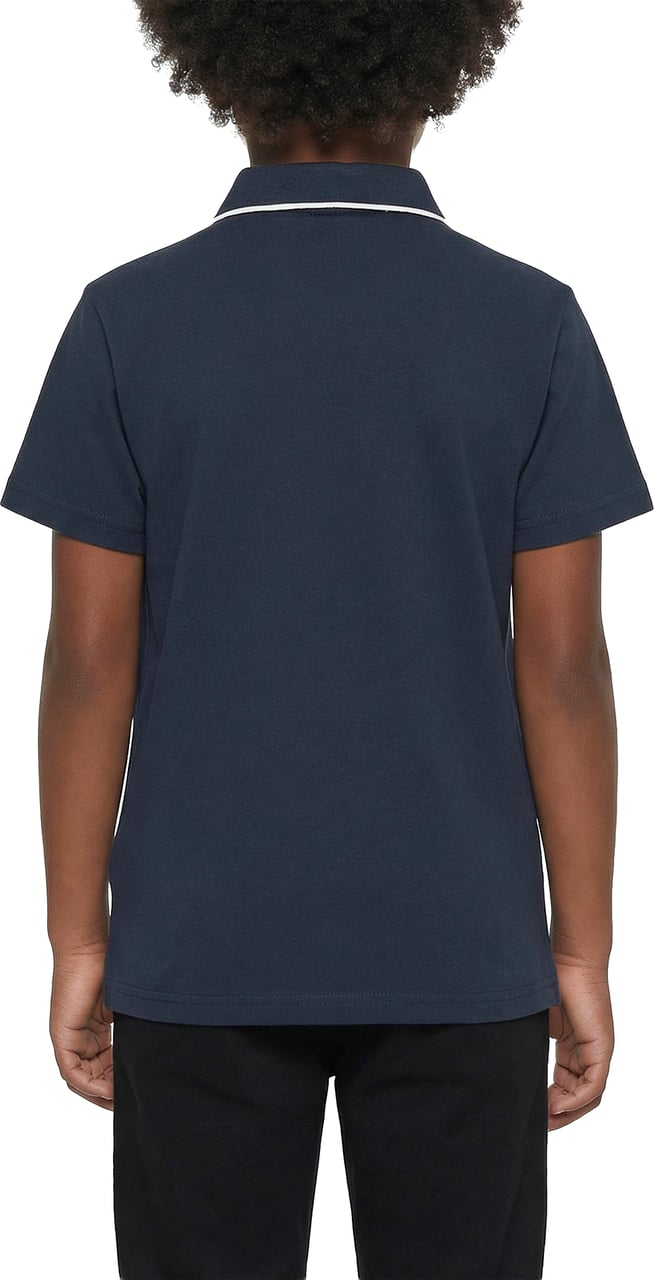 Antony Morato POLO REGULAR FIT IN PRINTED MERCERIZED PIQUE' COTTON FABRIC Blauw