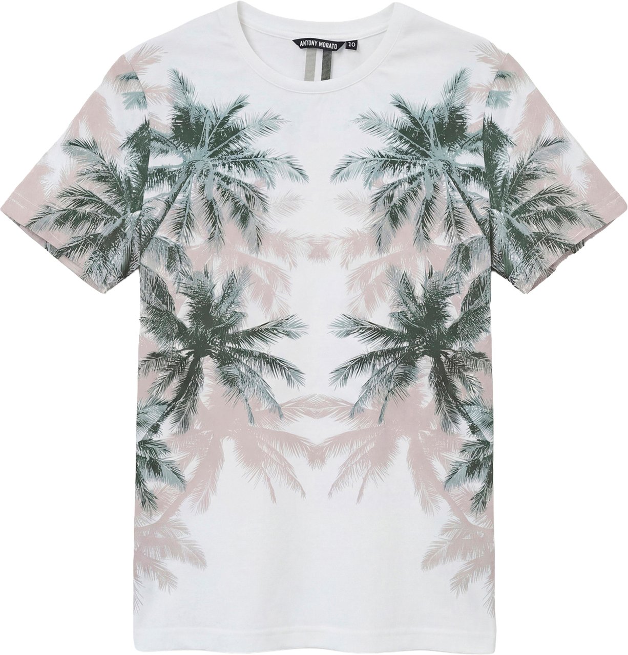 Antony Morato T-SHIRT REGULAR FIT IN JERSEY COTTON FABRIC WITH PRINT Beige