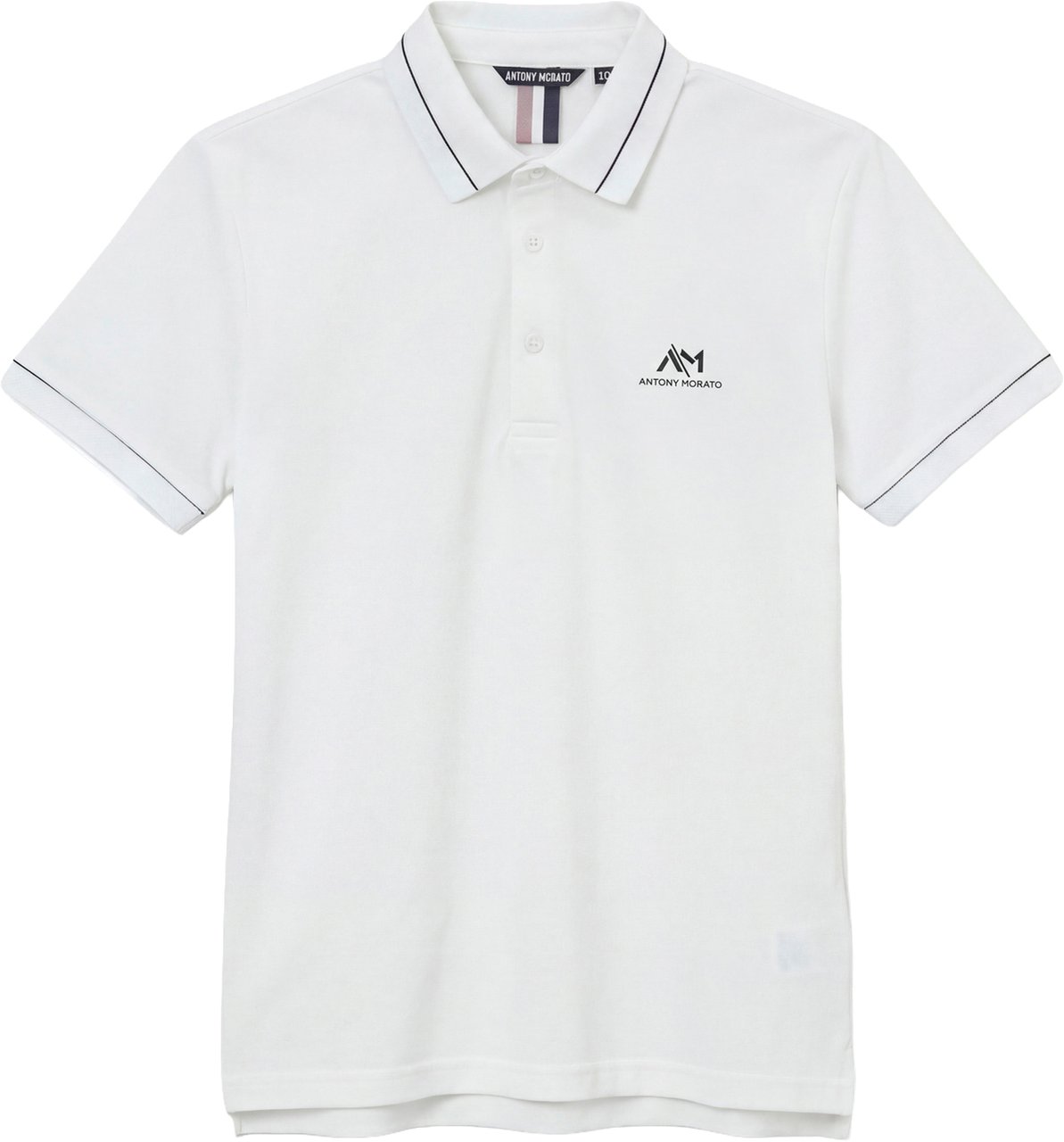 Antony Morato POLO REGULAR FIT IN MERCERIZED PIQUET COTTON FABRIC WITH FOAM LOGO PRINT Beige