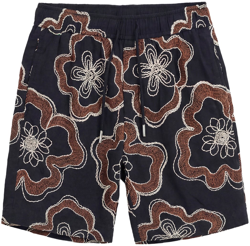 Antony Morato SHORTS REGULAR FIT WITH LOGOED BADGE. Zwart