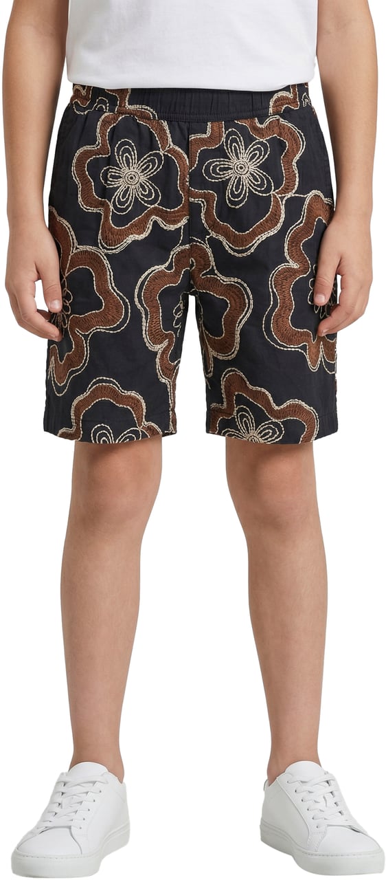 Antony Morato SHORTS REGULAR FIT WITH LOGOED BADGE. Zwart