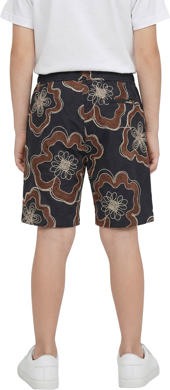 Antony Morato SHORTS REGULAR FIT WITH LOGOED BADGE. Zwart