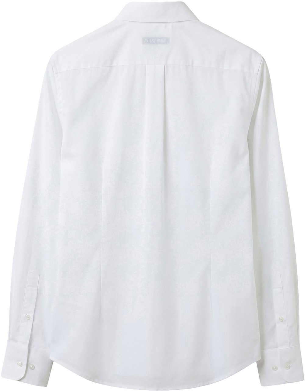 Antony Morato SHIRT REGULAR FIT IN SOFT TOUCH PRINTED WITH LOGOED METAL BADGE Wit