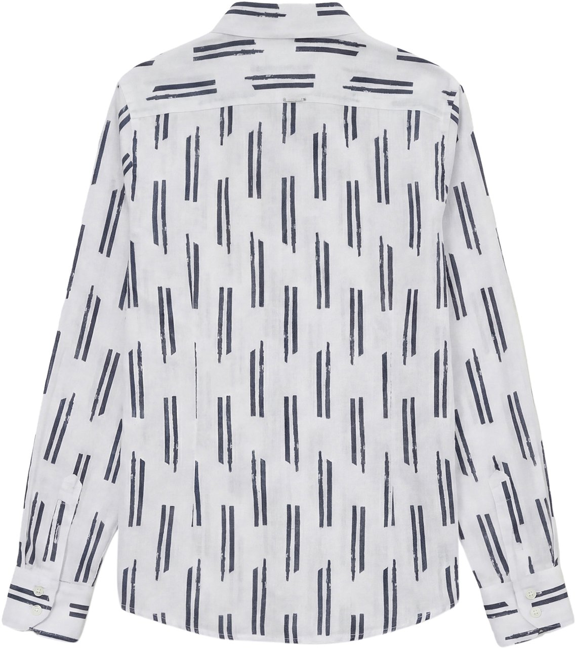 Antony Morato SHIRT REGULAR FIT IN SOFT TOUCH PRINTED WITH LOGOED METAL BADGE Blauw