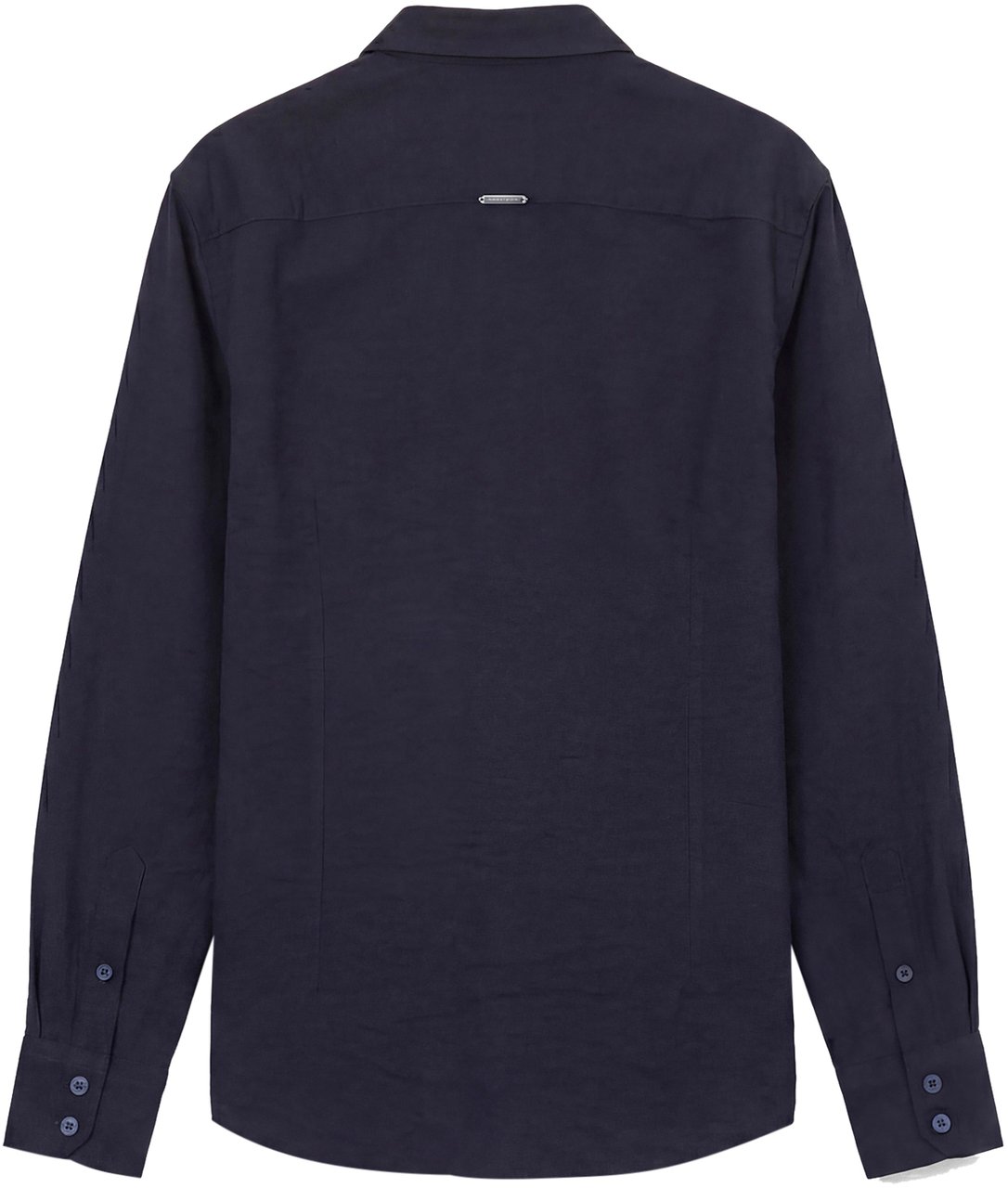 Antony Morato SHIRT REGULAR FIT WITH LOGOED METAL BADGE Blauw