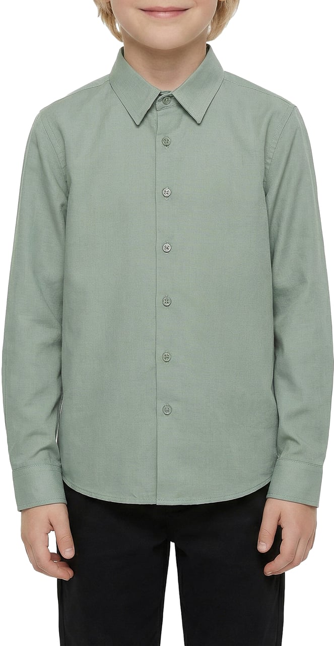 Antony Morato SHIRT NAPOLI REGULAR FIT WITH METAL PLATE ON BACK Blauw