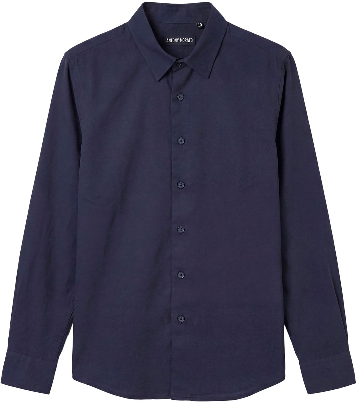 Antony Morato SHIRT NAPOLI REGULAR FIT WITH METAL PLATE ON BACK Blauw