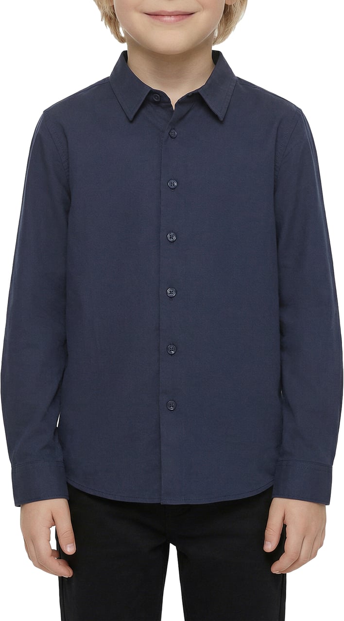 Antony Morato SHIRT NAPOLI REGULAR FIT WITH METAL PLATE ON BACK Blauw