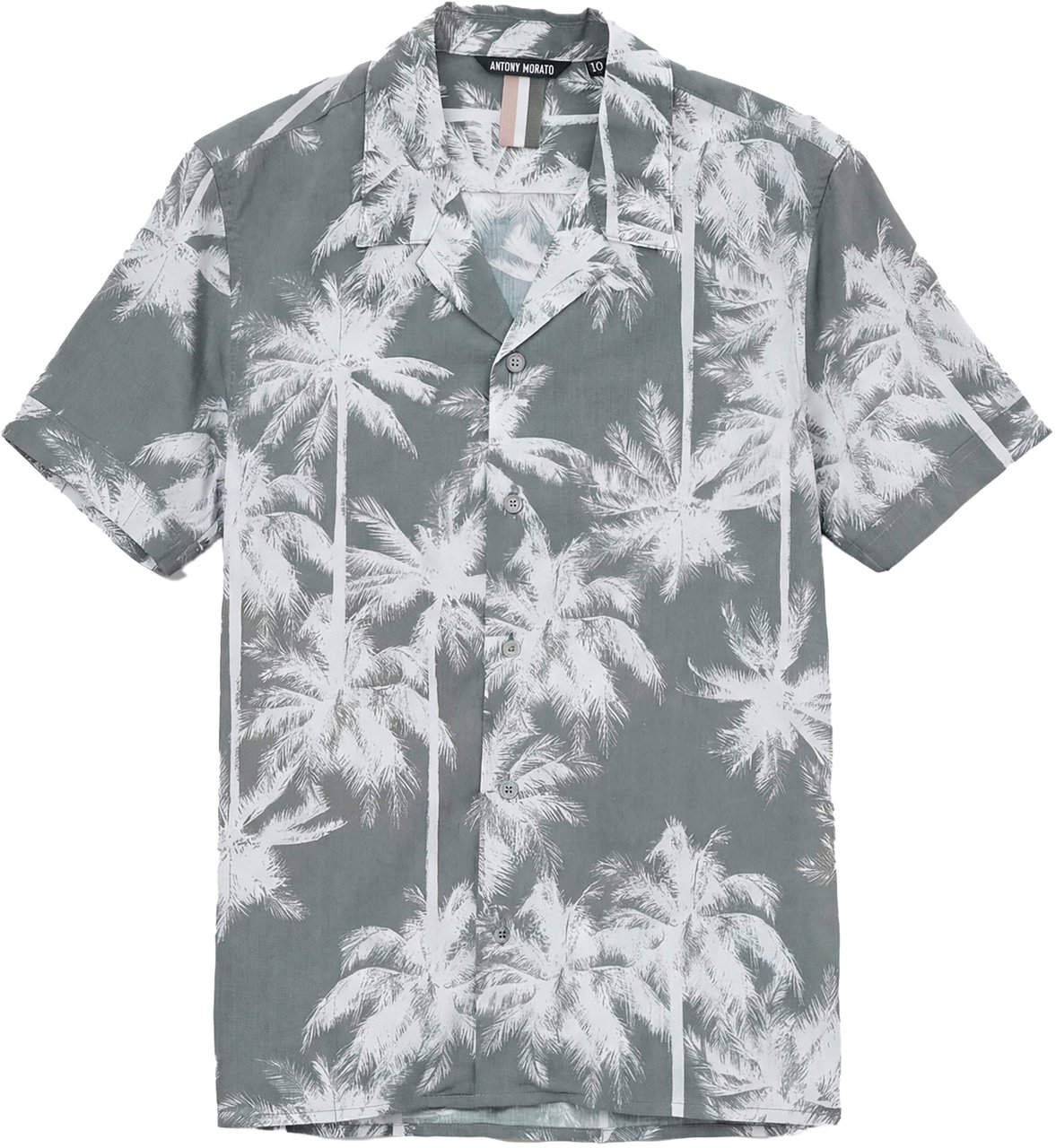 Antony Morato SHIRT REGULAR FIT WITH LOGOED BADGE Groen