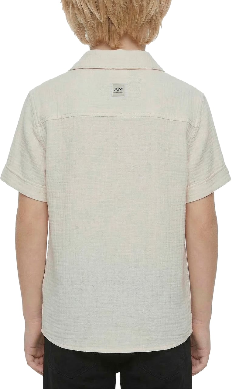 Antony Morato SHIRT REGULAR FIT IN SOFT TOUCH COTTON CRINCKLE FINISH WITH LOGOED PATCH Divers